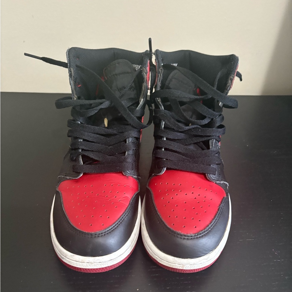 Black and Red High-Top Sneakers